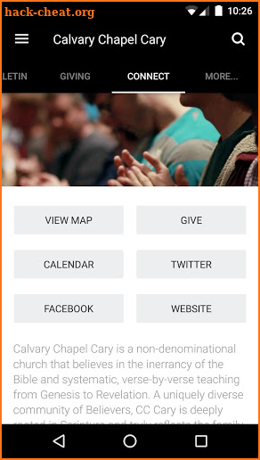 Calvary Chapel Cary screenshot