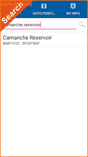 Camanche RSVR Offline GPS Maps screenshot