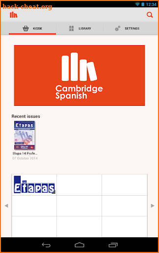 Cambridge Spanish Bookshelf screenshot