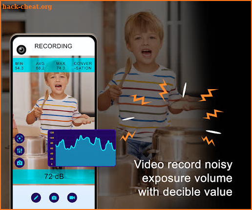 Camera & Audio Noise Detector screenshot