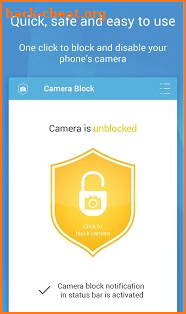 Camera Block - Anti spy-malware screenshot