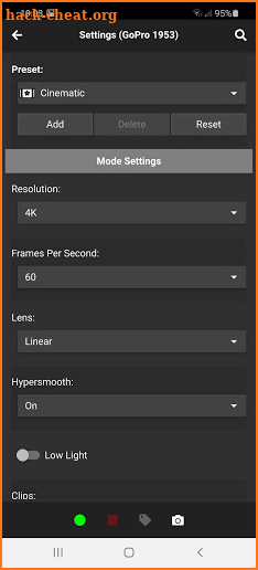 Camera Tools for Heros screenshot