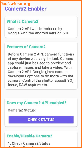 Camera2 API Enabler (ROOT) screenshot