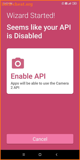 Camera2 API Enabler Wizard screenshot