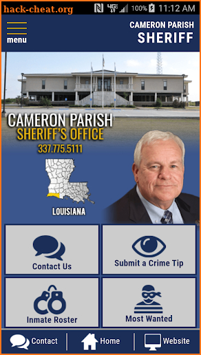 Cameron Parish Sheriffs Office screenshot