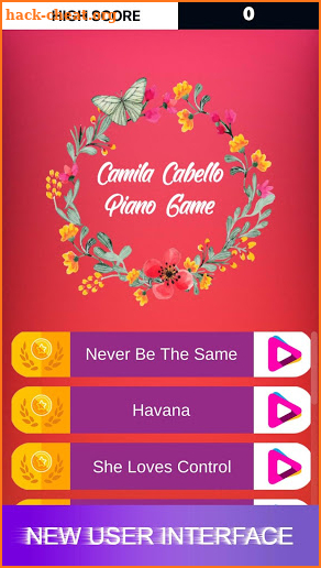 Camila Cabello Piano Game screenshot