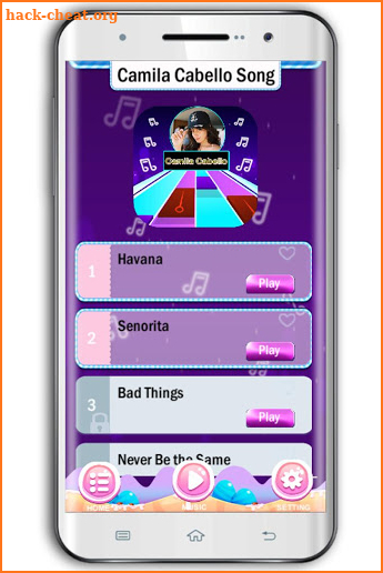 Camila Cabello Song for Piano Tiles Game screenshot