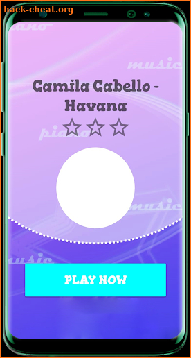 Camilla Cabello Piano tiles screenshot