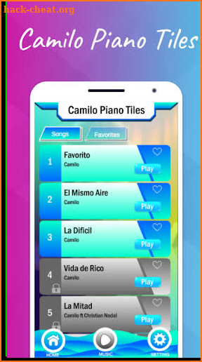 Camilo Favorito - Piano Magic Tiles screenshot