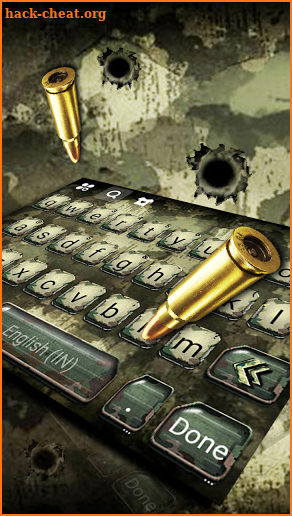 Camo Bullet Keyboard Background screenshot