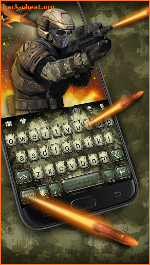 Camouflage Battle Keyboard Theme screenshot
