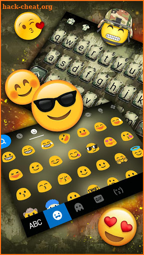 Camouflage Battle Keyboard Theme screenshot