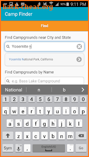 Camp Finder - Campgrounds screenshot