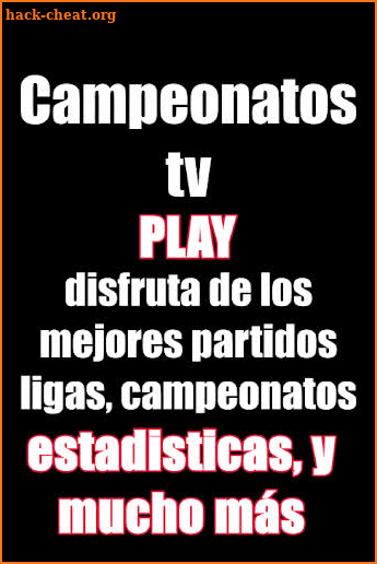 Campeonatos Tv Play en vivo futbol screenshot