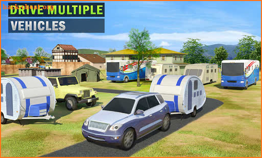 Camper Van Truck Simulator: Cruiser Car Trailer 3D screenshot