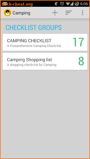 Camping Checklist Pro screenshot