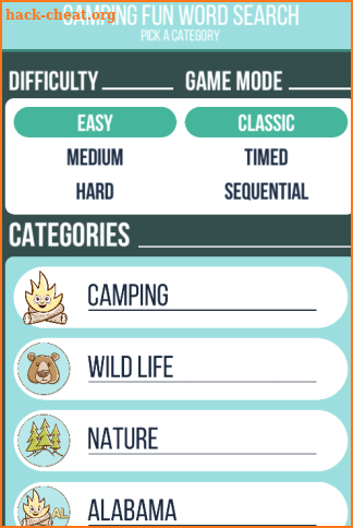 Camping Fun - Word Search screenshot
