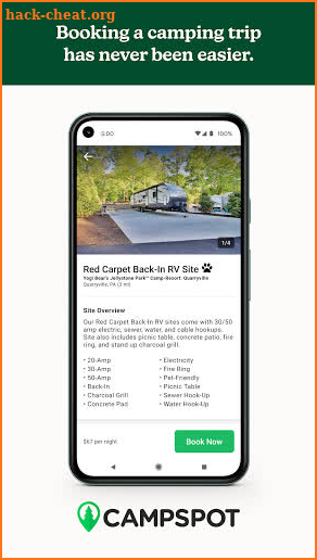 Campspot screenshot