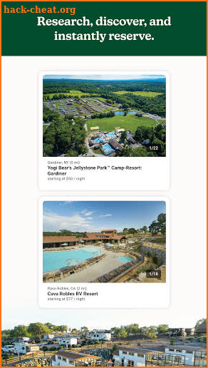 Campspot screenshot