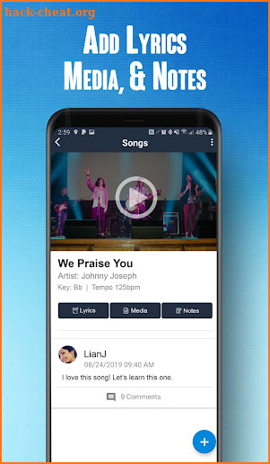 CampusHead (Praise & Worship Team App) screenshot