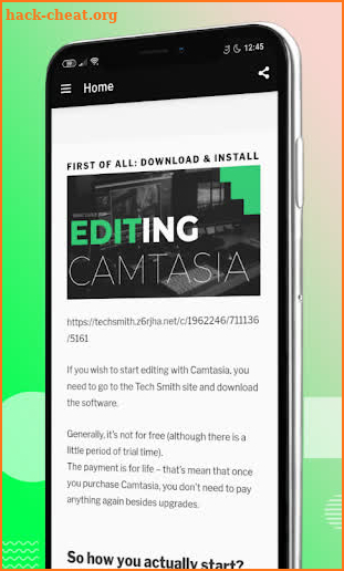 Camtasia studio & video edit guide for beginners screenshot