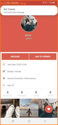 Canada Dating Site - BOL screenshot