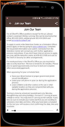 Canadian County Sheriff's Office screenshot