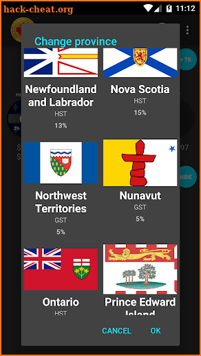 Canadian Taxes screenshot