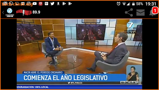Canal 7 Arias screenshot
