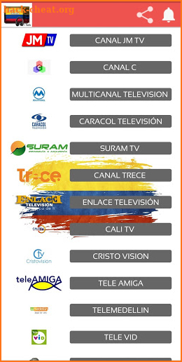 Canales de TV Colombia screenshot