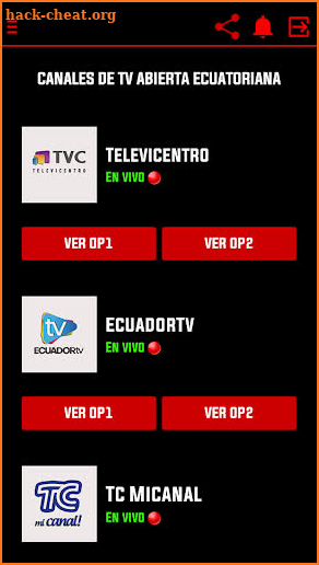 Canales EC - Televisión Ecuatoriana Gratis screenshot