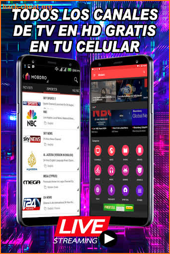 Canales TV - HD Gratis Online Ver En Español Guide screenshot