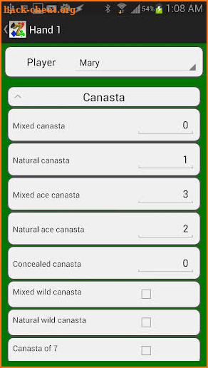 Canasta Score Pro screenshot