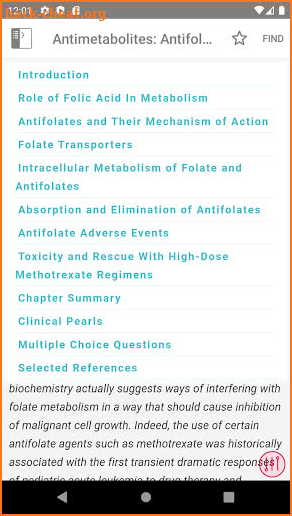 Cancer Pharmacology Manual screenshot