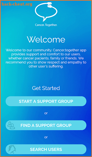 Cancer. Together. screenshot