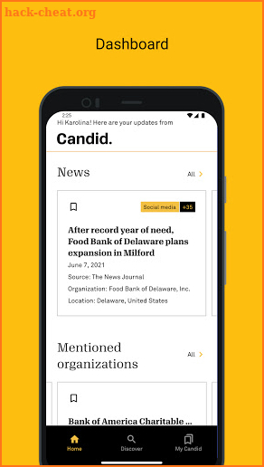 Candid.org screenshot