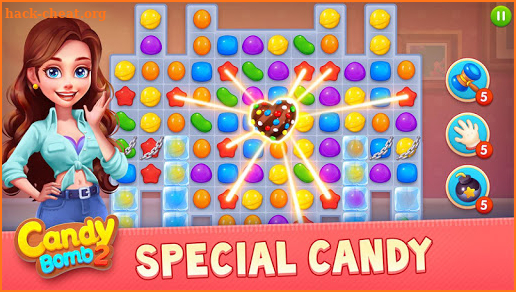 Candy Bomb 2 - New Match 3 Puzzle Legend Game screenshot