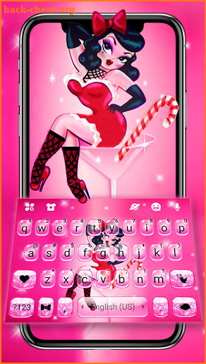 Candy Booty Sexy Girl Keyboard Theme screenshot