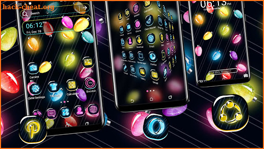 Candy Bulb Launcher Theme screenshot