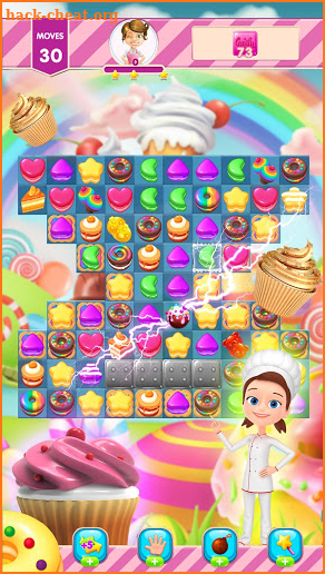 Candy Cakes - match 3 game with sweet cupcakes screenshot