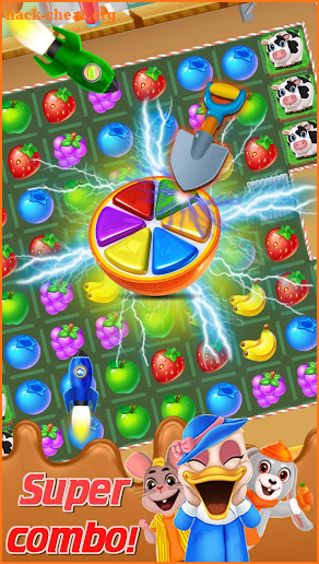 Candy Fruit Crush - Sweet Fruit Land - Jam Match 3 screenshot