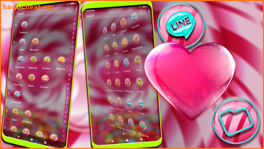 Candy Heart Theme screenshot