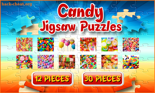 Candy Jigsaw Puzzles Brain Games for Kids Free screenshot