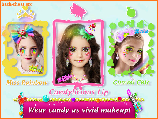 Candy Mirror ❤ Fantasy Candy Makeover & Makeup App screenshot