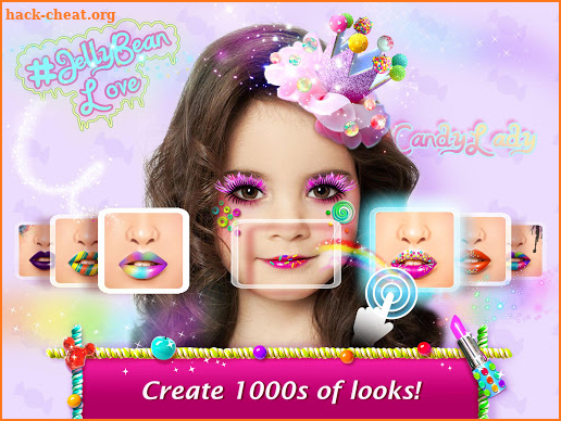 Candy Mirror ❤ Fantasy Candy Makeover & Makeup App screenshot