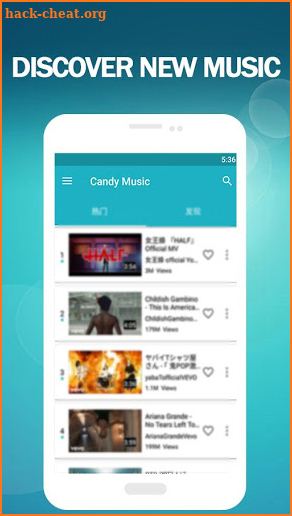 Candy Music - Stream Music Player for YouTube screenshot