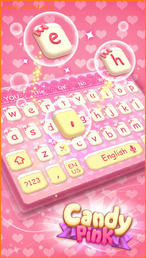 Candy Pink Keyboard screenshot