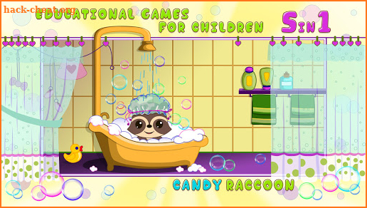 Candy Raccoon: Balloon Games screenshot