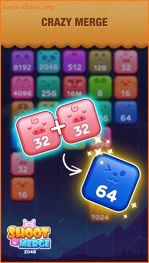 Candy Shoot N Merge 2048, Matching Number Puzzle screenshot