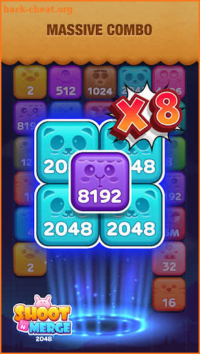 Candy Shoot N Merge 2048, Matching Number Puzzle screenshot